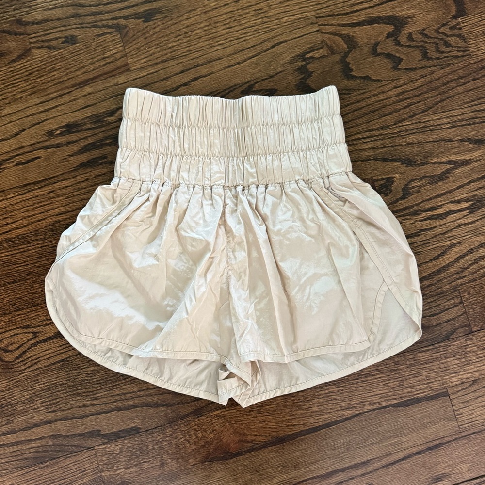 Free People Movement Cream “The Way Home” Shorts